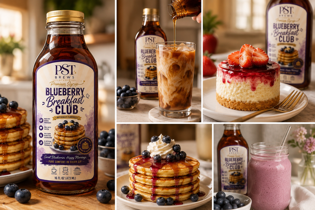 Blueberry Breakfast Club Premium Syrup