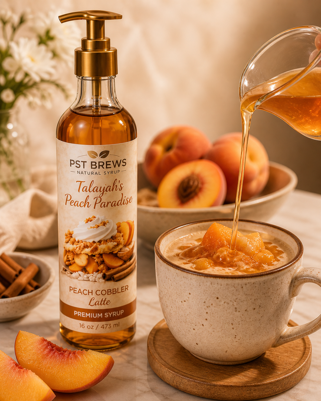 Talayah’s Peach Paradise- A Golden Indulgence 🍑